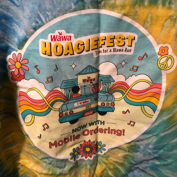 Wawa fans tie dye. (Inventory tub #1). - Picture 3 of 7